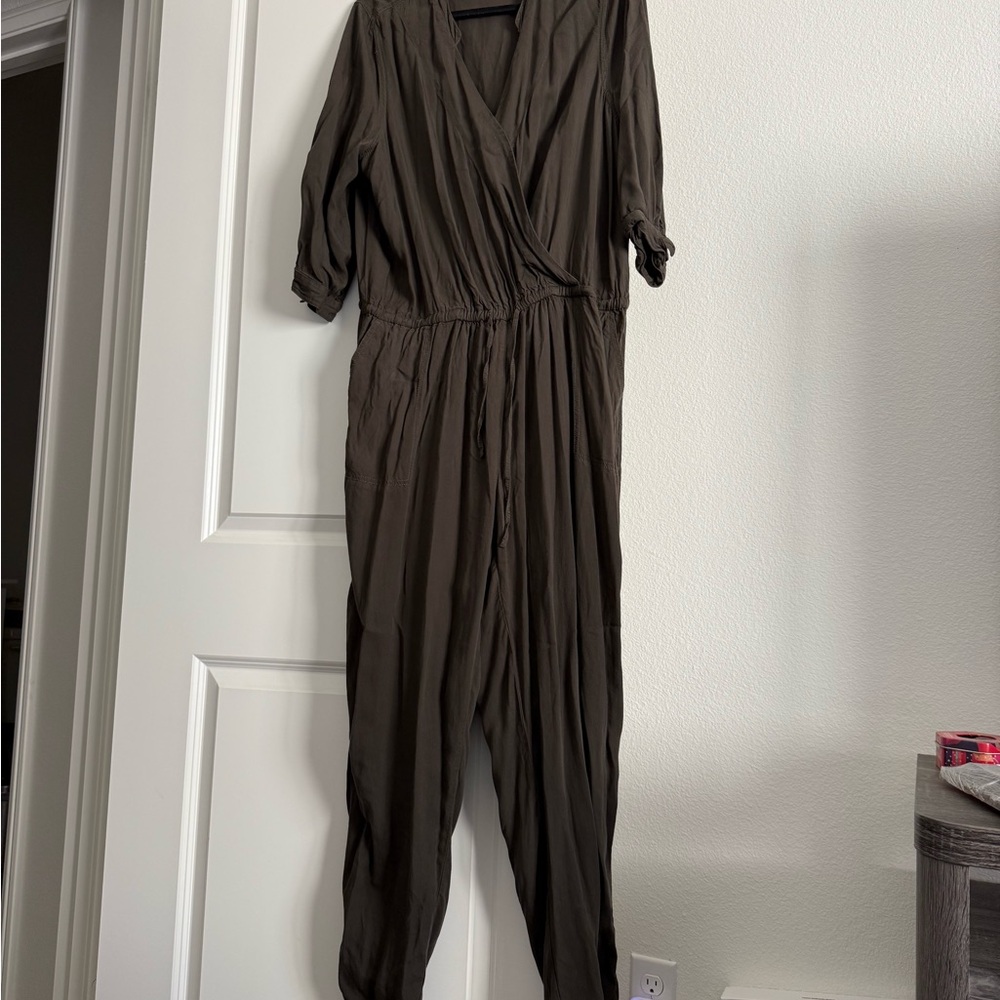 Caslon Deep Olive Jumpsuit